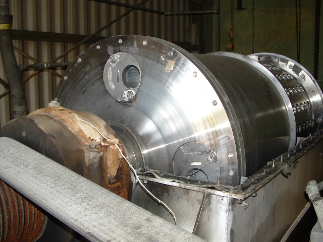Decanter centrifuge ready for immediate shipment from IPP inventory.