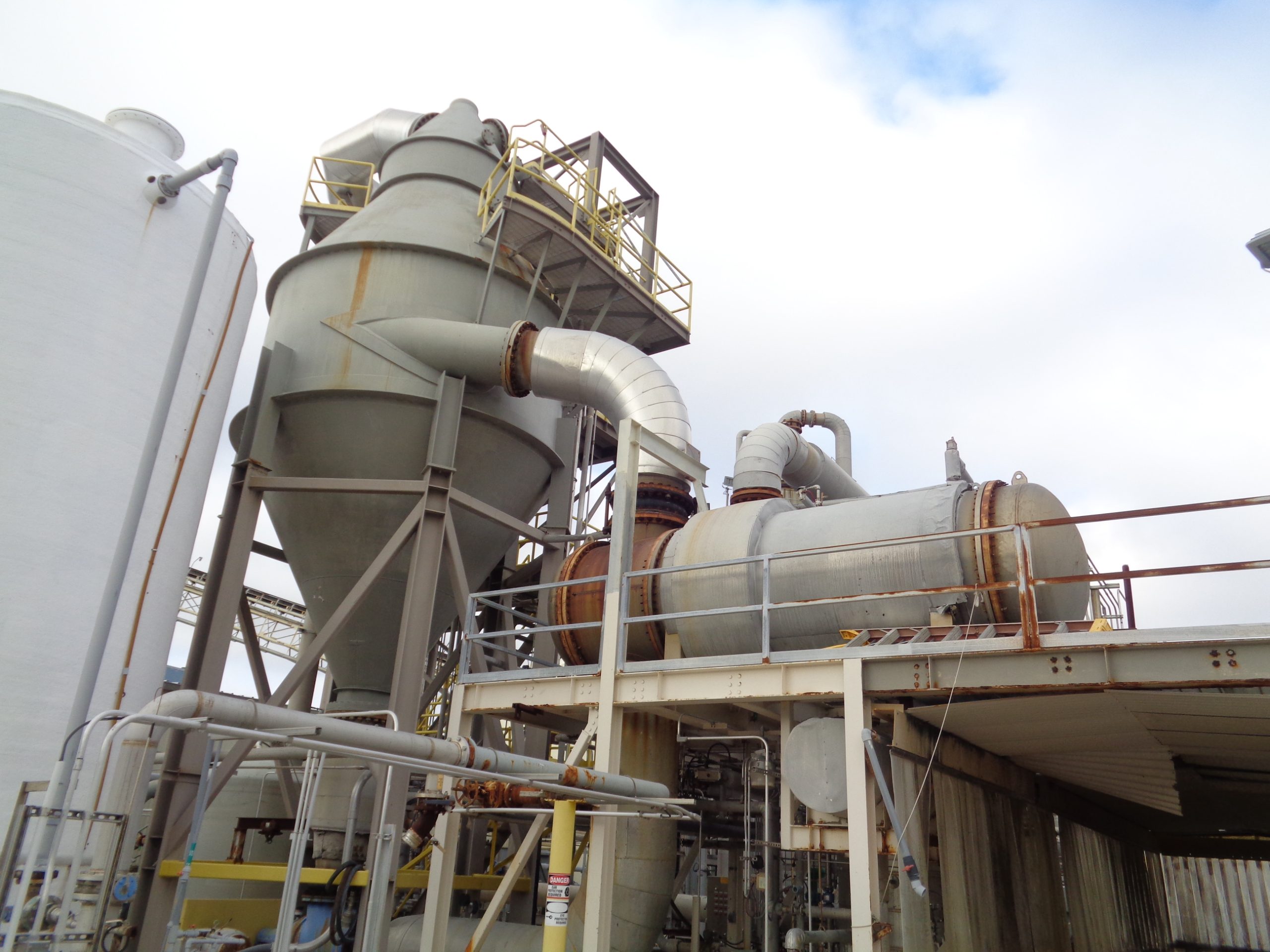 Falling film evaporator ready for immediate shipment from IPP inventory.