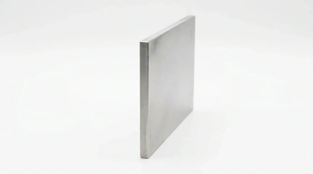 Flat stainless steel fin baffle blade designed for mixing and agitation inside process vessels.
